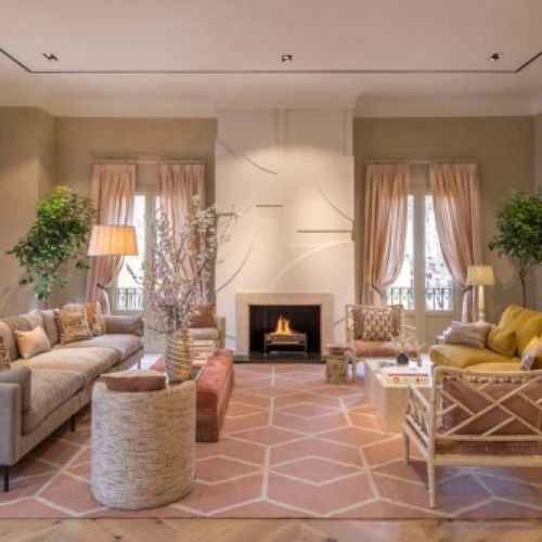 Cortinas y tapicería Sala Vip La Roca Factory